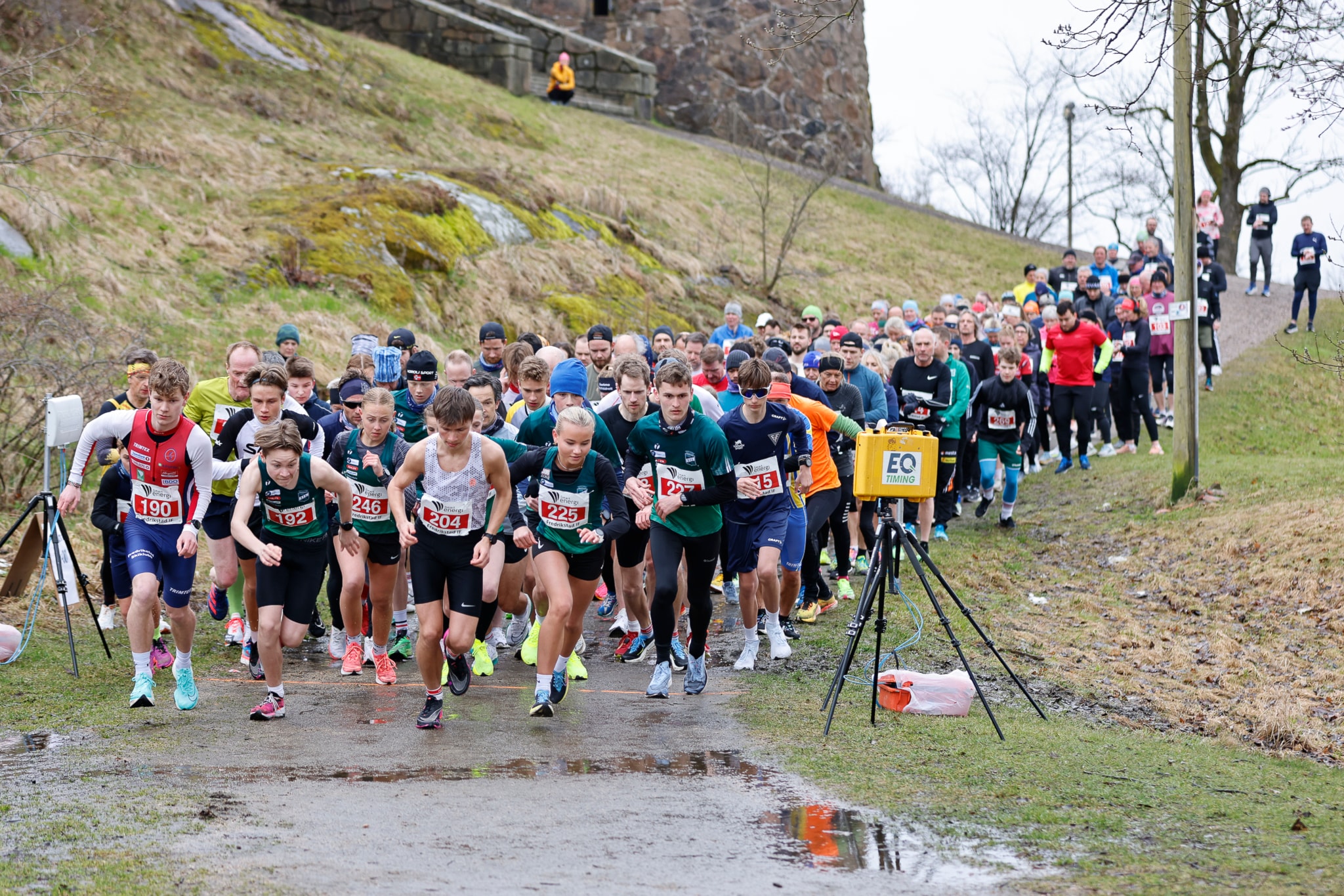 Gode forhold under Fredrikstadløpet til tross for snøfall rett før løpet - oppdatert med bildealbum m.m.